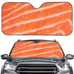 Salmon Fillet Print Car Windshield Sun Shade