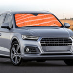 Salmon Fillet Print Car Windshield Sun Shade