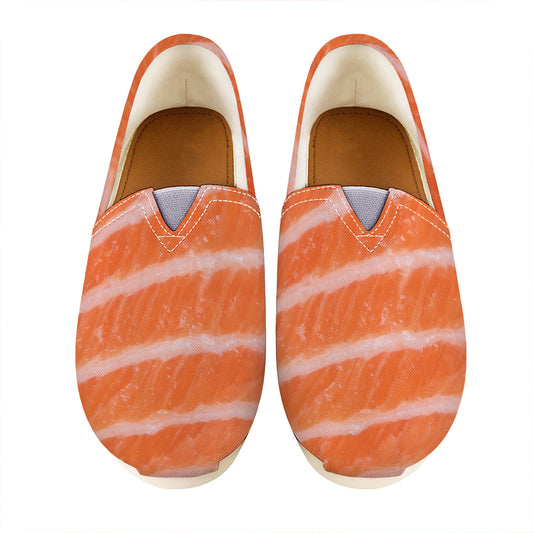 Salmon Fillet Print Casual Shoes