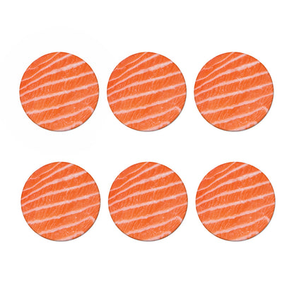 Salmon Fillet Print Coaster Set