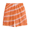 Salmon Fillet Print Cotton Shorts