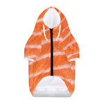 Salmon Fillet Print Dog Zip Up Hoodie