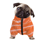 Salmon Fillet Print Dog Zip Up Jacket