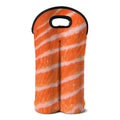 Salmon Fillet Print Double Neoprene Wine Tote