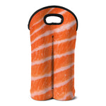 Salmon Fillet Print Double Neoprene Wine Tote