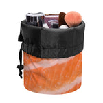 Salmon Fillet Print Drawstring Makeup Bag