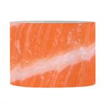 Salmon Fillet Print Drum Lamp Shade