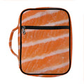 Salmon Fillet Print Front Pocket Bible Bag