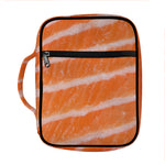Salmon Fillet Print Front Pocket Bible Bag