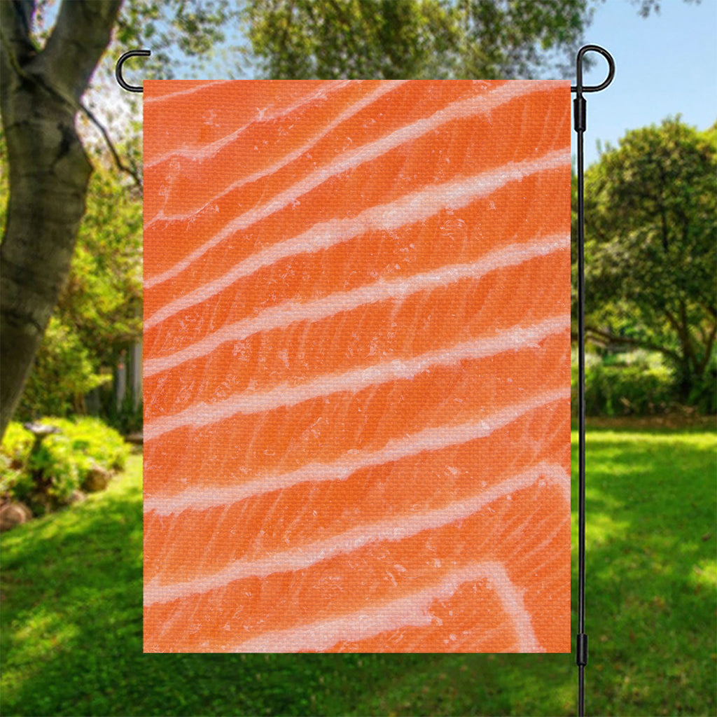 Salmon Fillet Print Garden Flag