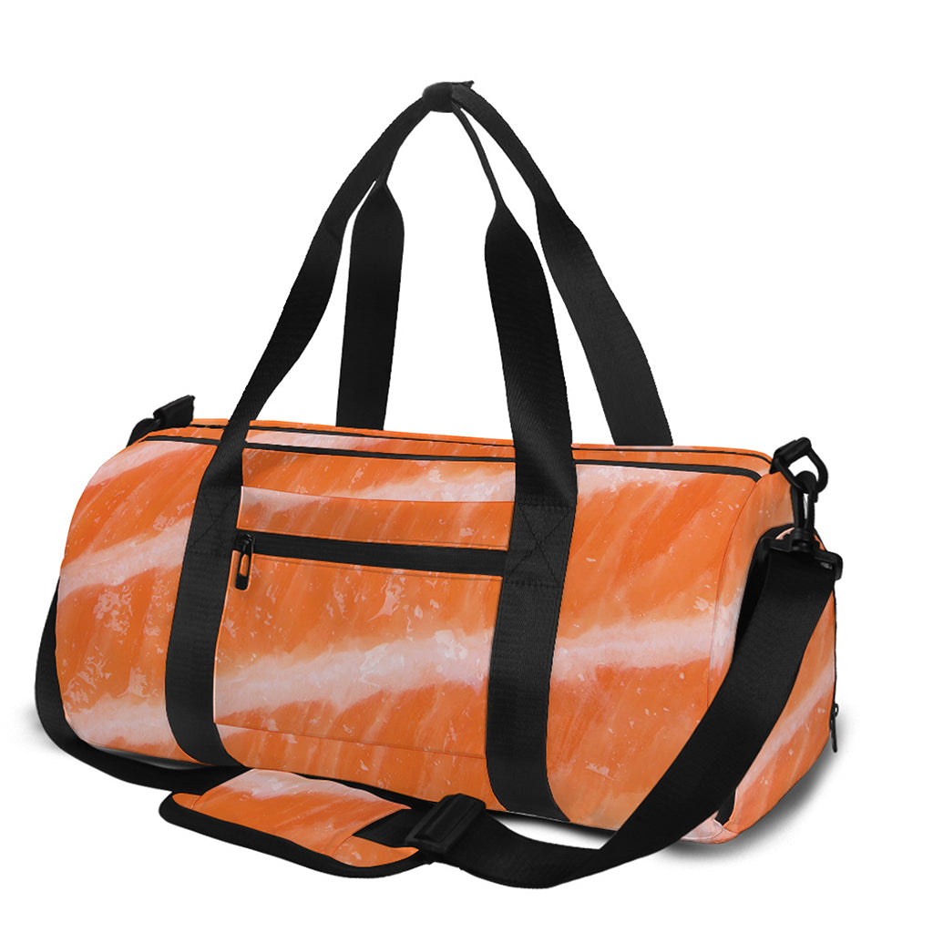 Salmon Fillet Print Gym Bag