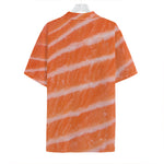 Salmon Fillet Print Hawaiian Shirt