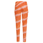 Salmon Fillet Print High-Waisted Pocket Leggings