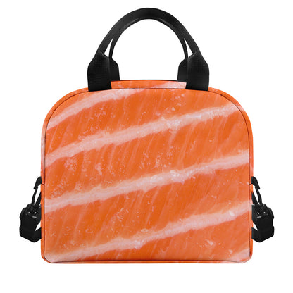 Salmon Fillet Print Insulated Lunch Bag