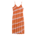 Salmon Fillet Print Jersey Midi Cami Dress