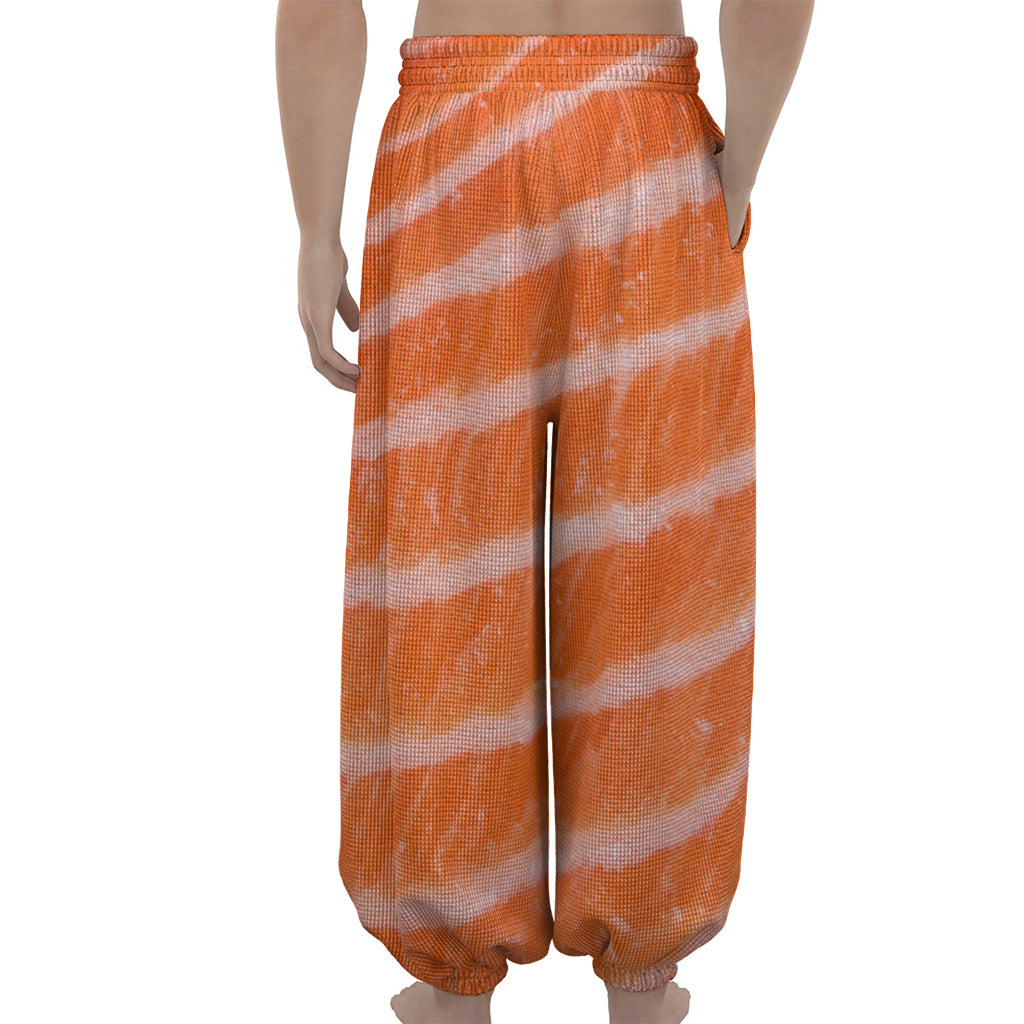 Salmon Fillet Print Lantern Pants