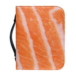 Salmon Fillet Print Leather Bible Cover
