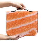 Salmon Fillet Print Leather Bible Cover