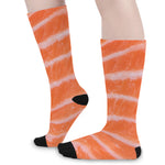Salmon Fillet Print Long Socks