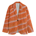 Salmon Fillet Print Men's Blazer