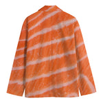 Salmon Fillet Print Men's Cotton Blazer