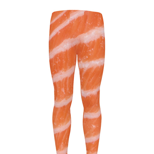 Salmon Fillet Print Men's leggings