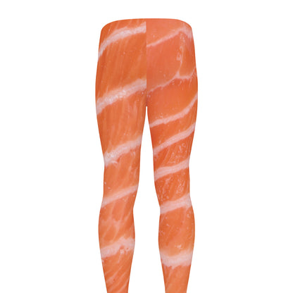 Salmon Fillet Print Men's leggings