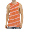 Salmon Fillet Print Men's Muscle Tank Top