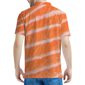 Salmon Fillet Print Men's Polo Shirt