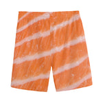 Salmon Fillet Print Men's Sports Shorts