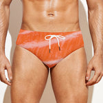 Salmon Fillet Print Men's Swim Briefs