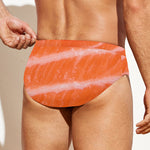 Salmon Fillet Print Men's Swim Briefs