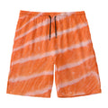 Salmon Fillet Print Men's Swim Trunks