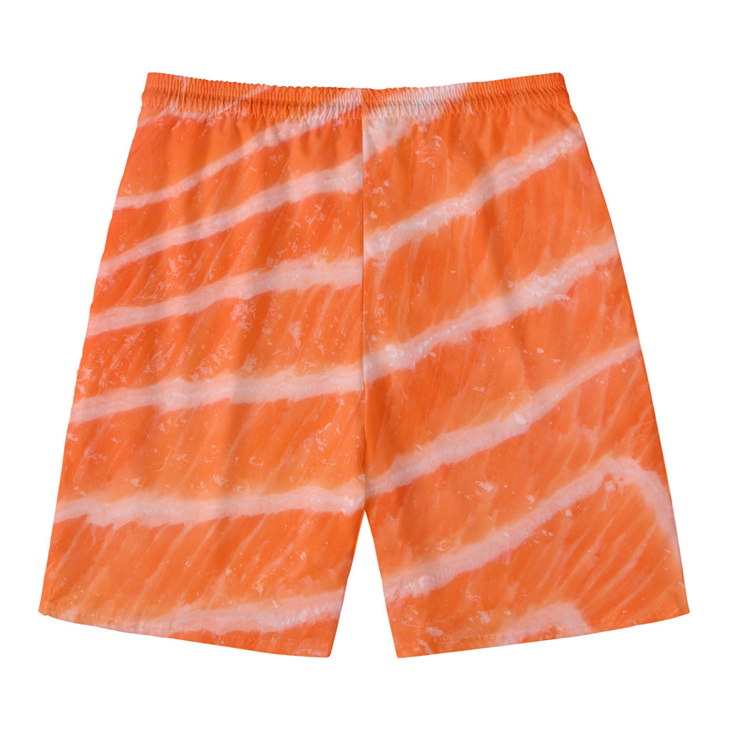 Salmon Fillet Print Men's Swim Trunks