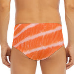 Salmon Fillet Print Men's Triangle Swim Briefs