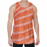 Salmon Fillet Print Men's Velvet Tank Top