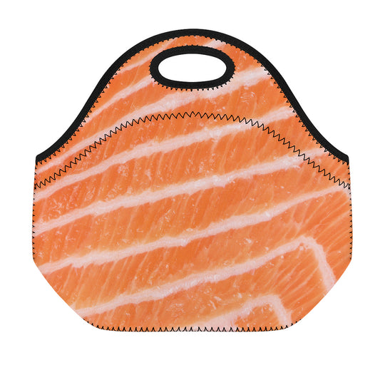 Salmon Fillet Print Neoprene Lunch Bag