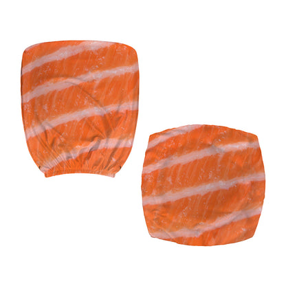Salmon Fillet Print Office Chair Cover