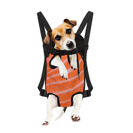 Salmon Fillet Print Pet Carrier Backpack