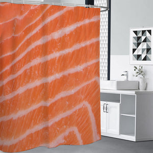 Salmon Fillet Print Premium Shower Curtain