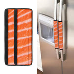 Salmon Fillet Print Refrigerator Handle Covers