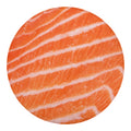 Salmon Fillet Print Round Blanket