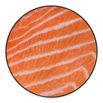 Salmon Fillet Print Round Floor Mat