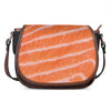 Salmon Fillet Print Saddle Bag