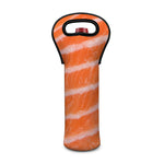 Salmon Fillet Print Single Neoprene Wine Tote