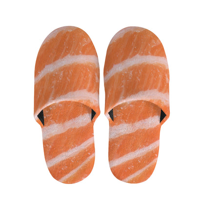 Salmon Fillet Print Slippers