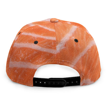 Salmon Fillet Print Snapback Cap