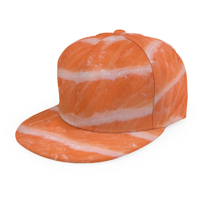 Salmon Fillet Print Snapback Cap