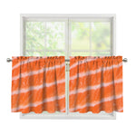 Salmon Fillet Print Tier Curtains