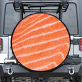 Salmon Fillet Print Tire Cover